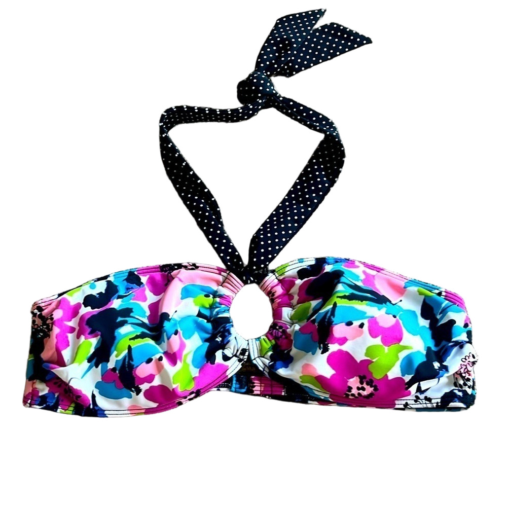 Aeropostale floral print bikini top large